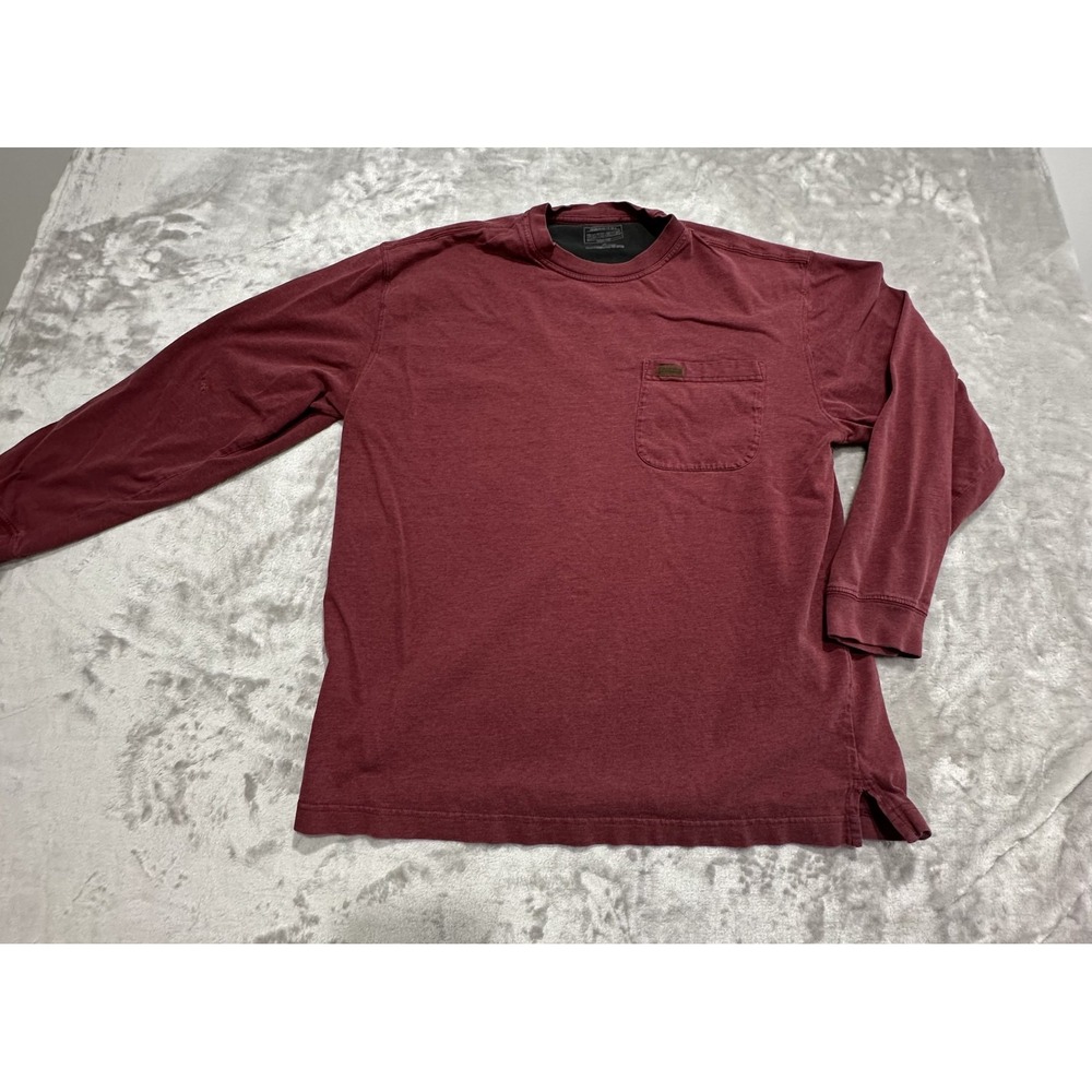 Pendleton Pullover Shirt Men's Size Medium Red Long Sleeve Crew Neck See Flaw